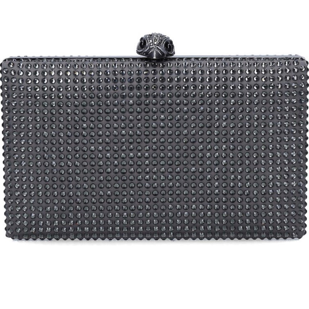 Kurt Geiger Black Studded Clutch